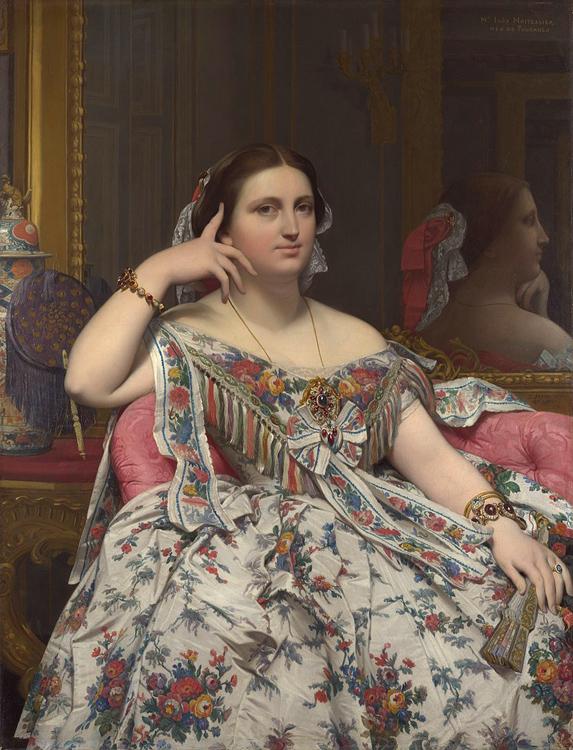 Jean Auguste Dominique Ingres Madame Moitessier Seated (mk09) oil painting image